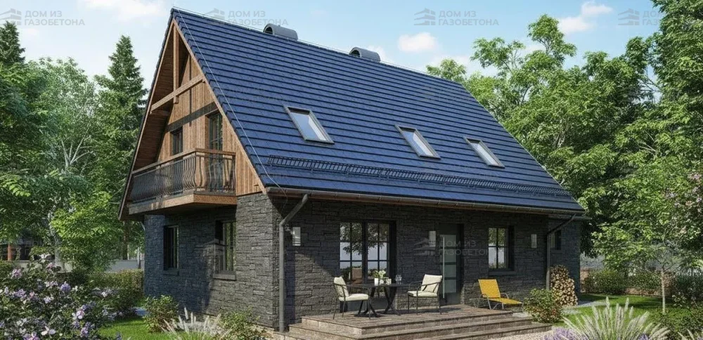 Проект Двухэтажный дом 14 на 9, 140 м2