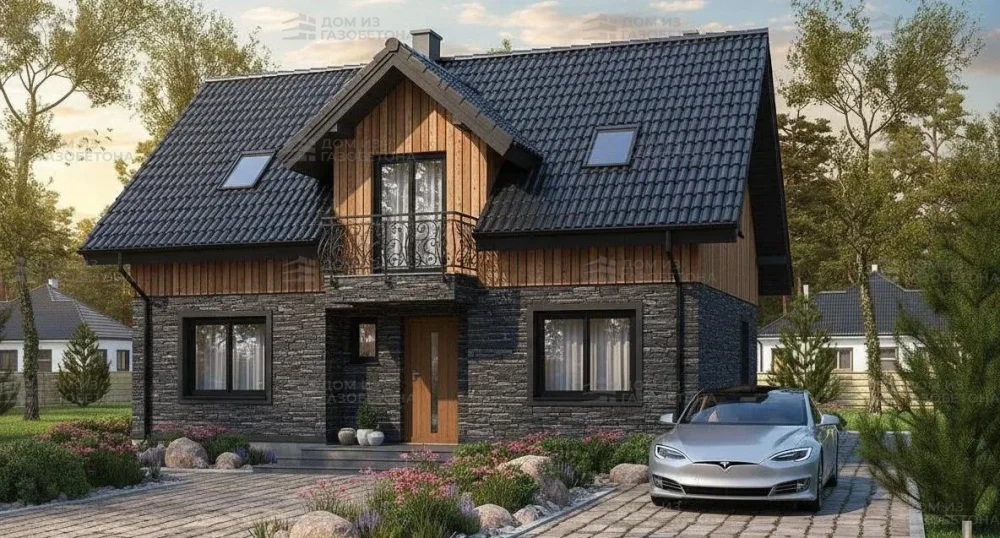 Проект Двухэтажный дом 11 на 10, 125 м2