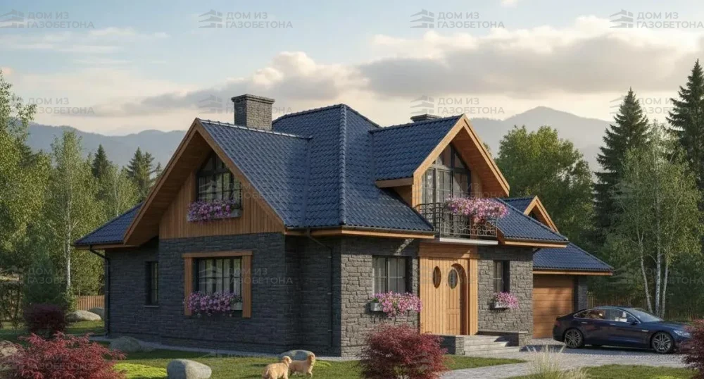 Проект Двухэтажный дом 16 на 12, 231 м2