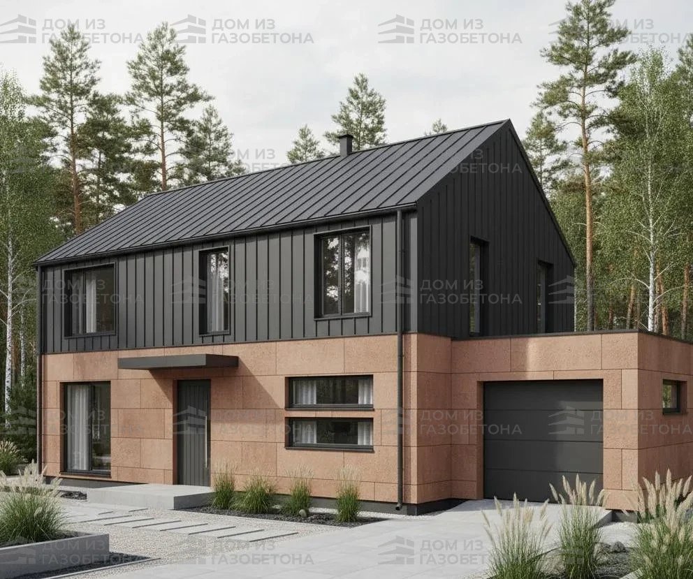 Проект Двухэтажный дом 15 на 12, 212 м2