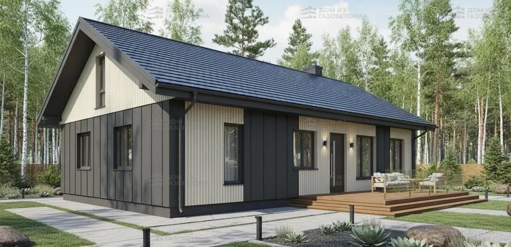 Проект Одноэтажный дом 16 на 10, 119 м2