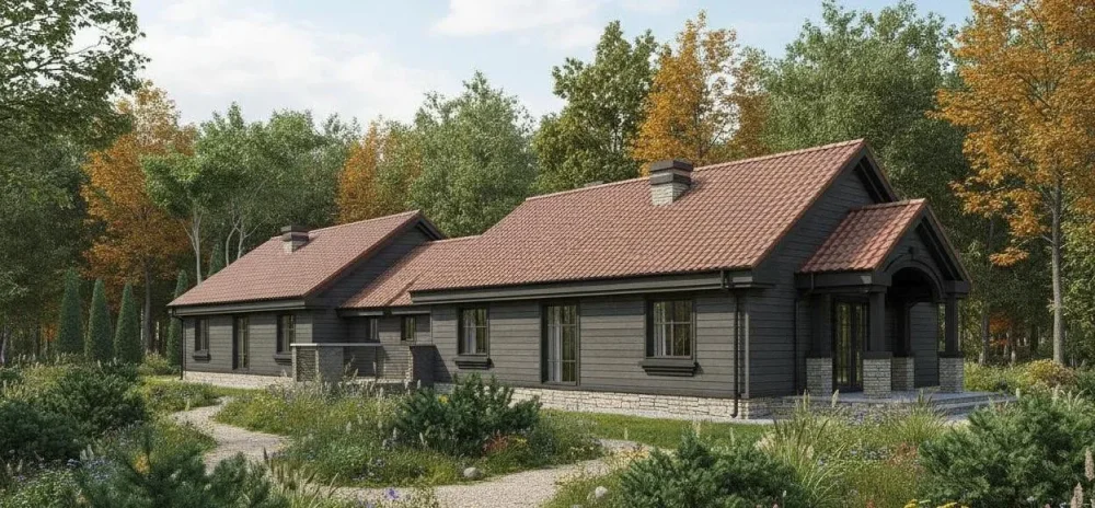 Проект Двухэтажный дом 34 на 10, 158 м2