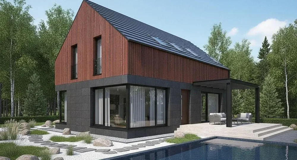 Проект Двухэтажный дом 19 на 12, 171 м2