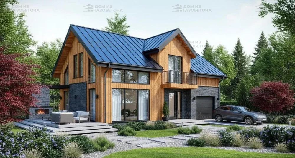 Проект Двухэтажный дом 10 на 14, 187 м2