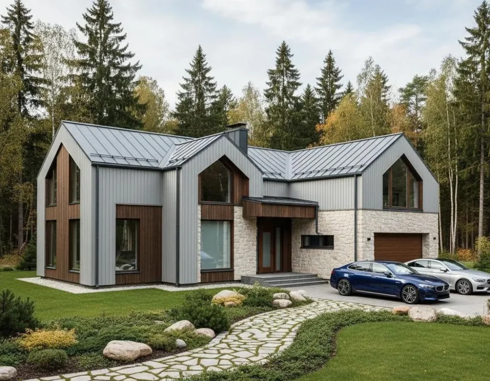 Проект Двухэтажный дом 23 на 22, 210 м2