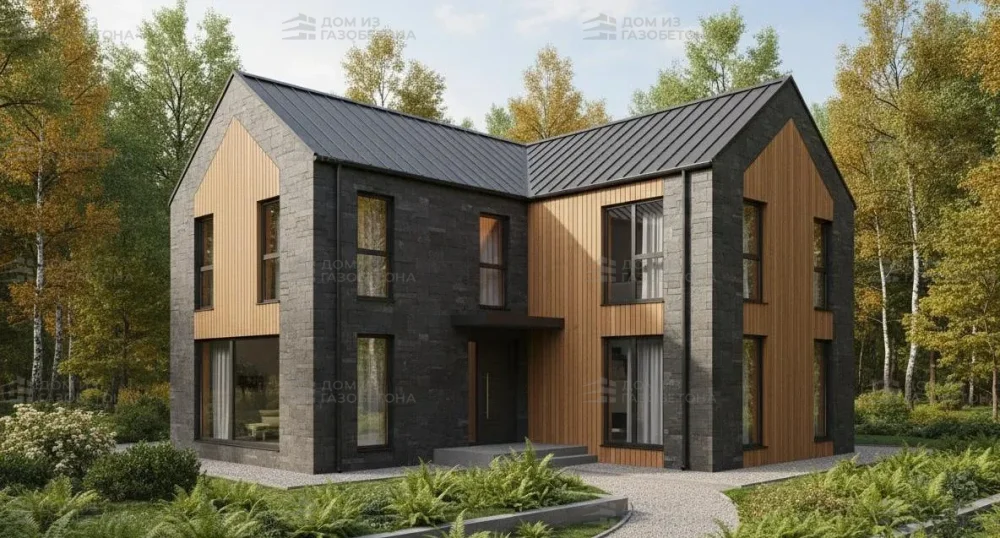 Проект Двухэтажный дом 17 на 10, 149 м2