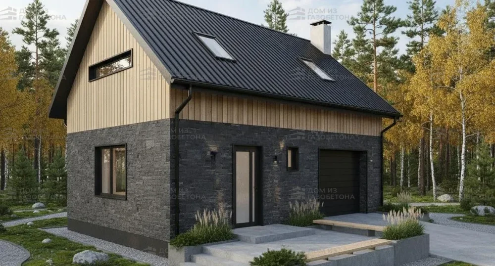 Проект Двухэтажный дом 14 на 9, 121 м2