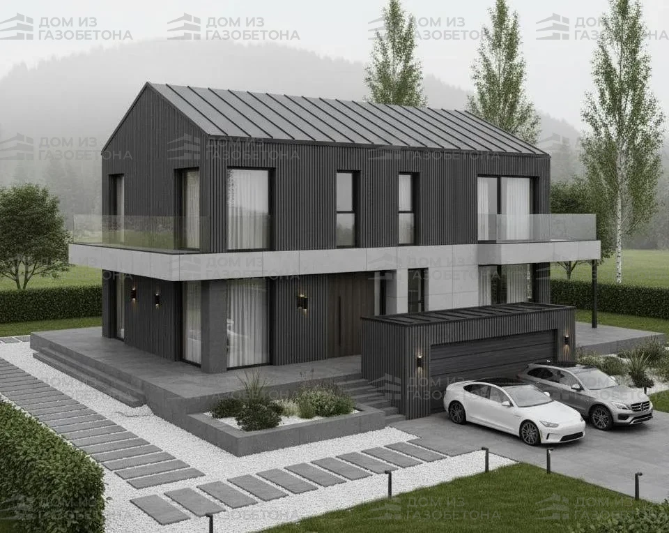 Проект Двухэтажный дом 14 на 15, 192 м2