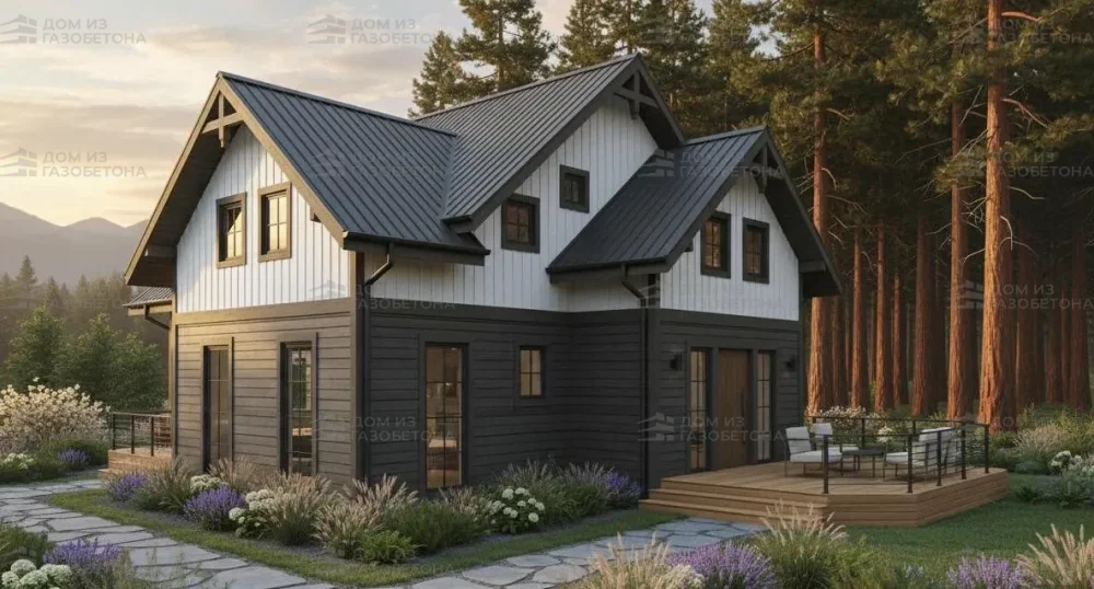 Проект Двухэтажный дом 15 на 12, 180 м2